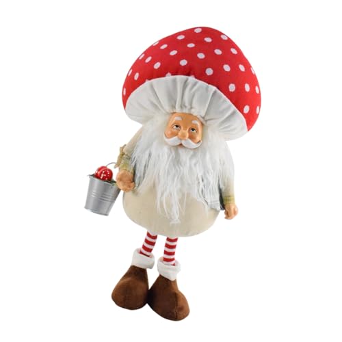 MOONDAME Einzigartige Weihnachtspilzmütze, Zwerge, Figur, bunt, Schreibtisch-Ornament, saisonale Tischdekoration, Weihnachtsaccessoire MOONDAME Einzigartige Weihnachtspilzmütze, Zwerge, Figur, bunt, Schreibtisch-Ornament, saisonale Tischdekoration, Weihnachtsaccessoire von MOONDAME