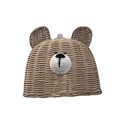 MOONDAME Fotorequisiten für Neugeborene, niedlicher Bär für Kopf, Rattan-Kronleuchter, Lampenschirm, Cov MOONDAME Fotorequisiten für Neugeborene, niedlicher Bär für Kopf, Rattan-Kronleuchter, Lampenschirm, Cov von MOONDAME