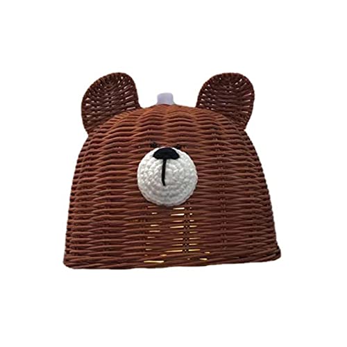 MOONDAME Fotorequisiten für Neugeborene, niedlicher Bär für Kopf, Rattan-Kronleuchter, Lampenschirm, Cov MOONDAME Fotorequisiten für Neugeborene, niedlicher Bär für Kopf, Rattan-Kronleuchter, Lampenschirm, Cov von MOONDAME