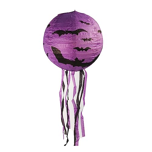 MOONDAME Halloween 25,4 cm Halloween Papier Kürbis Hexe Skelett und Fledermaus Designs Halloween Party Garten Zubehör MOONDAME Halloween 25,4 cm Halloween Papier Kürbis Hexe Skelett und Fledermaus Designs Halloween Party Garten Zubehör von MOONDAME