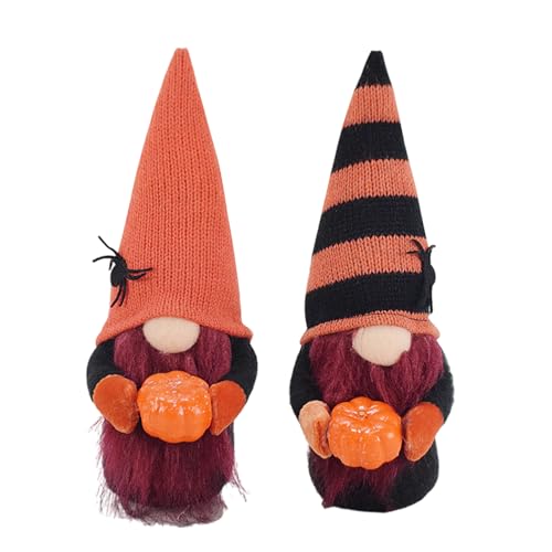 MOONDAME Halloween-Zwerge, Puppenfiguren, Heimdekoration, handgefertigte Zwerg-Polyester-Figuren für Büro, Partyzubehör, 2 Stück MOONDAME Halloween-Zwerge, Puppenfiguren, Heimdekoration, handgefertigte Zwerg-Polyester-Figuren für Büro, Partyzubehör, 2 Stück von MOONDAME