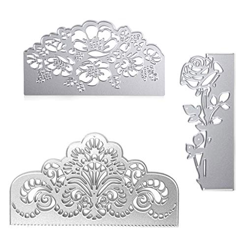 MOONDAME Metall-Stanzformen für Einladungen, Scrapbooking, Alben, Stempel, Papier, Karten, Dekoration, Basteln, 3 Stück MOONDAME Metall-Stanzformen für Einladungen, Scrapbooking, Alben, Stempel, Papier, Karten, Dekoration, Basteln, 3 Stück von MOONDAME