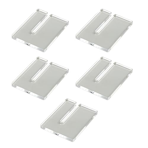 MOONDAME Multifunktionaler 4 mm dicker Abzieher, klar, abgerundet, Schnittabstand, Lineal, manuelles Lederwerkzeug von MOONDAME
