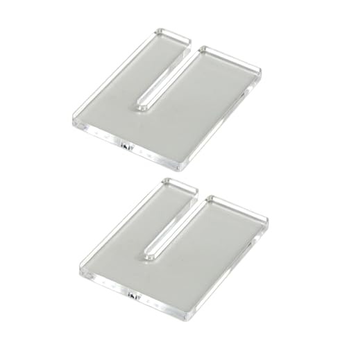 MOONDAME Multifunktionaler 4 mm dicker Abzieher, klar, abgerundet, Schnittabstand, Lineal, manuelles Lederwerkzeug von MOONDAME