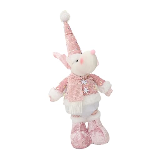 MOONDAME Teleskop Weihnachtsmann/Schneemann/Hirsch Figur Weihnachtsschmuck Stehpuppen mit funkelnden Pailletten Tischdekoration MOONDAME Teleskop Weihnachtsmann/Schneemann/Hirsch Figur Weihnachtsschmuck Stehpuppen mit funkelnden Pailletten Tischdekoration von MOONDAME
