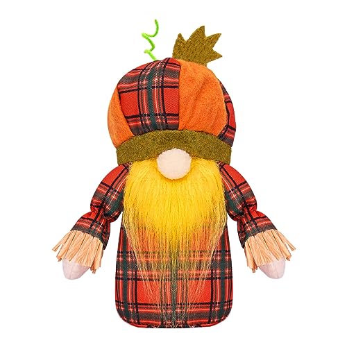 MOONDAME Thanksgiving-Zwerge, skandinavische schwedische Tomtes, Ornamente mit Herbst-Kürbishut, Tischdekoration für Ferienhaus, Tischdekoration MOONDAME Thanksgiving-Zwerge, skandinavische schwedische Tomtes, Ornamente mit Herbst-Kürbishut, Tischdekoration für Ferienhaus, Tischdekoration von MOONDAME