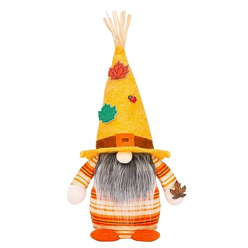 MOONDAME Thanksgiving Zwerge skandinavische schwedische Tomtes Ornamente mit Herbstblatthut Urlaub Zuhause Tischdekoration MOONDAME Thanksgiving Zwerge skandinavische schwedische Tomtes Ornamente mit Herbstblatthut Urlaub Zuhause Tischdekoration von MOONDAME