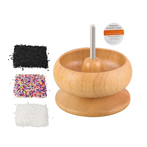 Mehrzweck-Perlenbesaitungs-Set, stabile Holzschale, Perlen mit Perlen, Zubehör für Schmuckdesigns Mehrzweck-Perlenbesaitungs-Set, stabile Holzschale, Perlen mit Perlen, Zubehör für Schmuckdesigns von MOONDAME