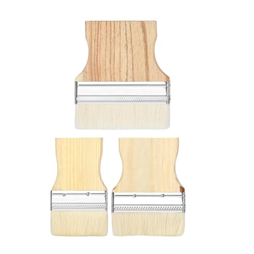 Multifunktionales Flachpinsel-Set, 3-teilig, Holzgriff, Mehrzweck-Pinsel-Set für Künstler und Dekorateure Multifunktionales Flachpinsel-Set, 3-teilig, Holzgriff, Mehrzweck-Pinsel-Set für Künstler und Dekorateure von MOONDAME