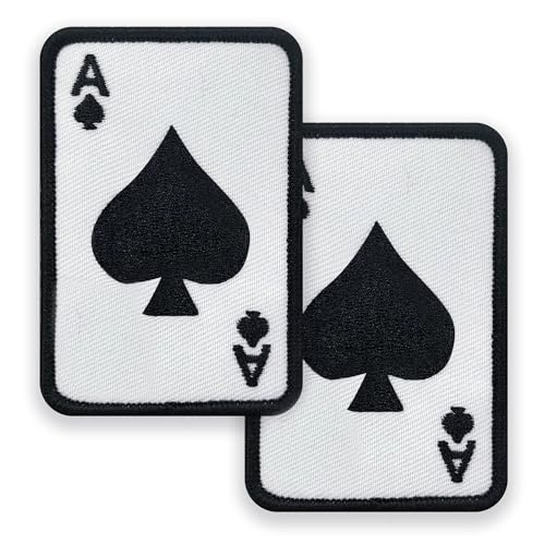 Ace of Spades Patch – Aufnäher für Rucksäcke – Moral-Patch – Aufnäher für Jacken – taktische Patches – Aufnäher für Kleidung – Rucksack-Patches – Klett-Patches 5,1 x 7,6 cm 2 Stück Ace of Spades Patch – Aufnäher für Rucksäcke – Moral-Patch – Aufnäher für Jacken – taktische Patches – Aufnäher für Kleidung – Rucksack-Patches – Klett-Patches 5,1 x 7,6 cm 2 Stück von MOORDYSES