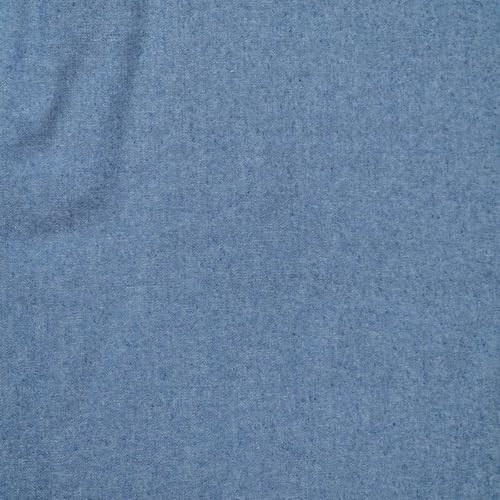 Blauer Chambray-Denim (5,7 oz), Breite: 1,47 m, Jeansstoff Meterware per 50 cm von MOORE DENIM