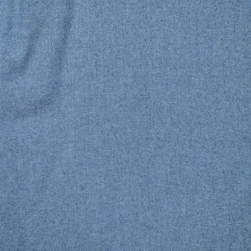 Blauer Chambray-Denim (5,7 oz), Breite: 1,47 m, Jeansstoff Meterware per 50 cm von MOORE DENIM