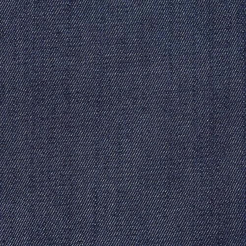 Stretch-Denim, Jeansstoff indigoblau, dunkelblau (9,7 oz), Breite: ca. 1,65 m, Meterware per 0,5 m von MOORE DENIM