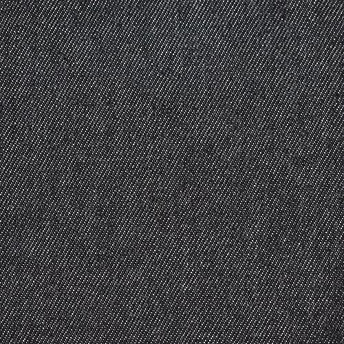 vorgewaschener Jeansstoff schwarz (8,7 oz), Breite: ca. 1,6 m, Meterware per 0,5 m von MOORE DENIM