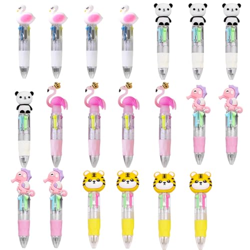 MOPQMKT 20PCS Kugelschreiber 4 Farben Mehrfarbiger Versenkbare Kugelschreiber Kinder Mehrfarbiger Stifte Multicolor Pen Mini Tierische für Kinder Schüler Hausaufgaben Schule Büro Geschenke MOPQMKT 20PCS Kugelschreiber 4 Farben Mehrfarbiger Versenkbare Kugelschreiber Kinder Mehrfarbiger Stifte Multicolor Pen Mini Tierische für Kinder Schüler Hausaufgaben Schule Büro Geschenke von MOPQMKT