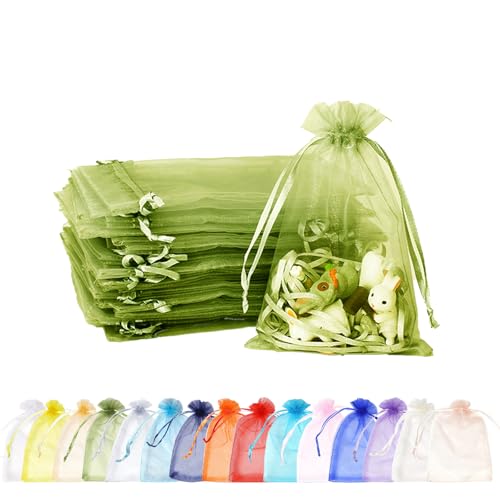 100 Stück Armeegrün Organzasäckchen,7x9cm Kleine Geschenkbeutel Organzabeutel Organza Beutelchen mit Kordelzug Sie als Hochzeit Bonbonsbeutel,Schmuckbeutel,Weihnachtsgeschenke,Geburtstag Party 100 Stück Armeegrün Organzasäckchen,7x9cm Kleine Geschenkbeutel Organzabeutel Organza Beutelchen mit Kordelzug Sie als Hochzeit Bonbonsbeutel,Schmuckbeutel,Weihnachtsgeschenke,Geburtstag Party von MORAINJAY