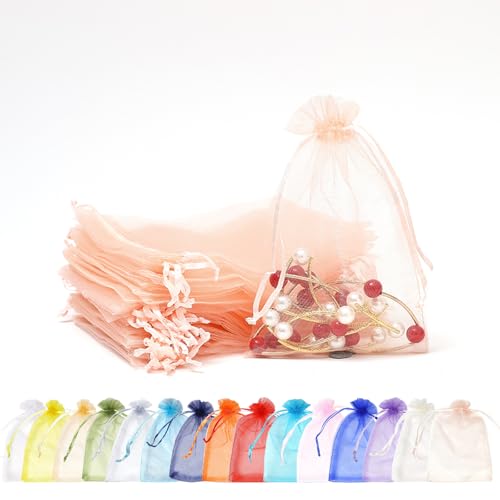 100 Stück Champagnerrosa Organzasäckchen ,9x12cm Kleine Geschenkbeutel Organzabeutel Organza Beutelchen mit Kordelzug Sie als Hochzeit Bonbonsbeutel,Schmuckbeutel,Weihnachtsgeschenke,Geburtstag Party 100 Stück Champagnerrosa Organzasäckchen ,9x12cm Kleine Geschenkbeutel Organzabeutel Organza Beutelchen mit Kordelzug Sie als Hochzeit Bonbonsbeutel,Schmuckbeutel,Weihnachtsgeschenke,Geburtstag Party von MORAINJAY