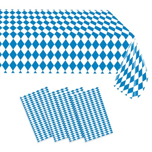 4STK Tischdecke Raute Oktoberfest, Bayerische Deko Oktoberfest Dekoration Party Bayrisch BlauTischdeko Bayern Tischtuch Blau Weiß Bayernraute Partytischdecke für Bierzelten Bier Festival München 4STK Tischdecke Raute Oktoberfest, Bayerische Deko Oktoberfest Dekoration Party Bayrisch BlauTischdeko Bayern Tischtuch Blau Weiß Bayernraute Partytischdecke für Bierzelten Bier Festival München von MORAINJAY