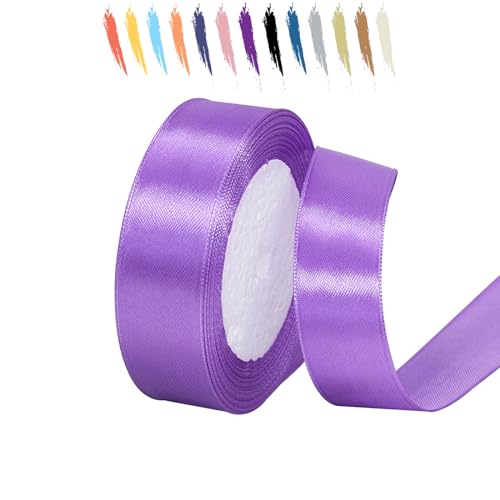 Baby Lila 25mm Satinband 23 Meter, Polyesterband, verschönern Sie Ihre Bastelarbeiten und Feiern, ideal für Geschenkverpackungen, Dekorationen, Hochzeitsautoband, Bänder zum Basteln Baby Lila 25mm Satinband 23 Meter, Polyesterband, verschönern Sie Ihre Bastelarbeiten und Feiern, ideal für Geschenkverpackungen, Dekorationen, Hochzeitsautoband, Bänder zum Basteln von MORAINJAY