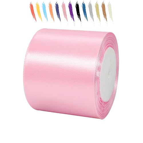 Baby Pink 75mm Satinband 23 Meter, Polyesterband, verschönern Sie Ihre Bastelarbeiten und Feiern, ideal für Geschenkverpackungen, Dekorationen, Hochzeitsautoband, Bänder zum Basteln Baby Pink 75mm Satinband 23 Meter, Polyesterband, verschönern Sie Ihre Bastelarbeiten und Feiern, ideal für Geschenkverpackungen, Dekorationen, Hochzeitsautoband, Bänder zum Basteln von MORAINJAY