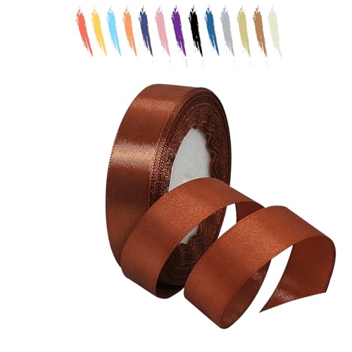 Braun 20mm Satinband 23 Meter, Polyesterband, verschönern Sie Ihre Bastelarbeiten und Feiern, ideal für Geschenkverpackungen, Dekorationen, Hochzeitsautoband, Bänder zum Basteln Braun 20mm Satinband 23 Meter, Polyesterband, verschönern Sie Ihre Bastelarbeiten und Feiern, ideal für Geschenkverpackungen, Dekorationen, Hochzeitsautoband, Bänder zum Basteln von MORAINJAY
