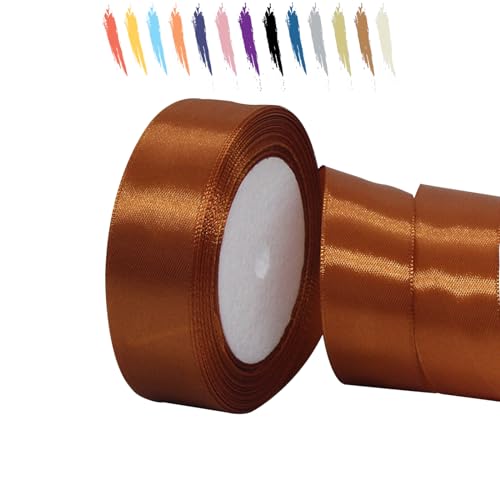 Braun 25mm Satinband 23 Meter, Polyesterband, verschönern Sie Ihre Bastelarbeiten und Feiern, ideal für Geschenkverpackungen, Dekorationen, Hochzeitsautoband, Bänder zum Basteln Braun 25mm Satinband 23 Meter, Polyesterband, verschönern Sie Ihre Bastelarbeiten und Feiern, ideal für Geschenkverpackungen, Dekorationen, Hochzeitsautoband, Bänder zum Basteln von MORAINJAY