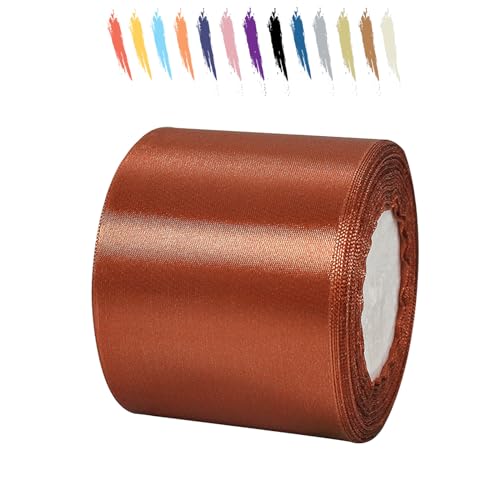 Braun 75mm Satinband 23 Meter, Polyesterband, verschönern Sie Ihre Bastelarbeiten und Feiern, ideal für Geschenkverpackungen, Dekorationen, Hochzeitsautoband, Bänder zum Basteln Braun 75mm Satinband 23 Meter, Polyesterband, verschönern Sie Ihre Bastelarbeiten und Feiern, ideal für Geschenkverpackungen, Dekorationen, Hochzeitsautoband, Bänder zum Basteln von MORAINJAY
