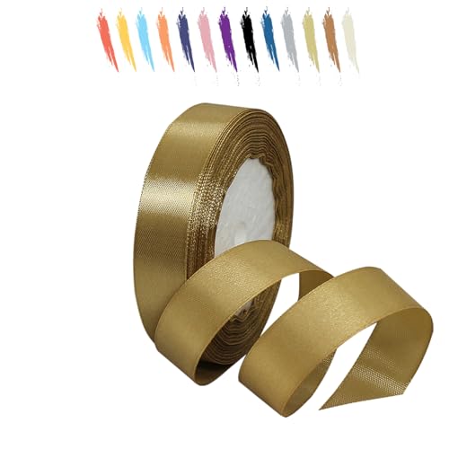 Champagner Gold 20mm Satinband 23 Meter, Polyesterband, verschönern Sie Ihre Bastelarbeiten und Feiern, ideal für Geschenkverpackungen, Dekorationen, Hochzeitsautoband, Bänder zum Basteln Champagner Gold 20mm Satinband 23 Meter, Polyesterband, verschönern Sie Ihre Bastelarbeiten und Feiern, ideal für Geschenkverpackungen, Dekorationen, Hochzeitsautoband, Bänder zum Basteln von MORAINJAY