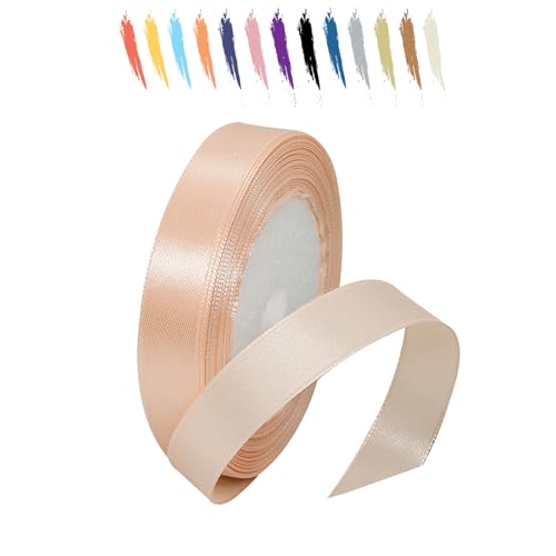 Champagnerrosa 15mm Satinband 23 Meter, Polyesterband, verschönern Sie Ihre Bastelarbeiten und Feiern, ideal für Geschenkverpackungen, Dekorationen, Hochzeitsautoband, Bänder zum Basteln Champagnerrosa 15mm Satinband 23 Meter, Polyesterband, verschönern Sie Ihre Bastelarbeiten und Feiern, ideal für Geschenkverpackungen, Dekorationen, Hochzeitsautoband, Bänder zum Basteln von MORAINJAY