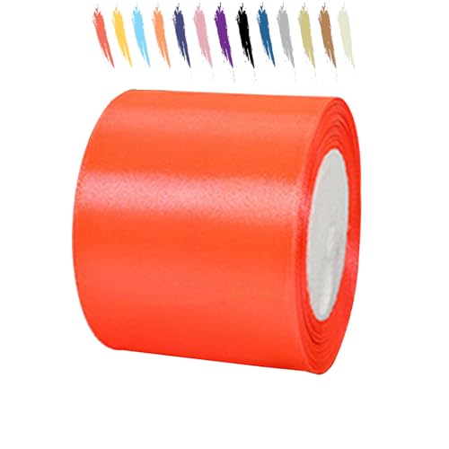 Fluoreszierendes Rot 75mm Satinband 23 Meter, Polyesterband, verschönern Sie Ihre Bastelarbeiten und Feiern, ideal für Geschenkverpackungen, Dekorationen, Hochzeitsautoband, Bänder zum Basteln Fluoreszierendes Rot 75mm Satinband 23 Meter, Polyesterband, verschönern Sie Ihre Bastelarbeiten und Feiern, ideal für Geschenkverpackungen, Dekorationen, Hochzeitsautoband, Bänder zum Basteln von MORAINJAY