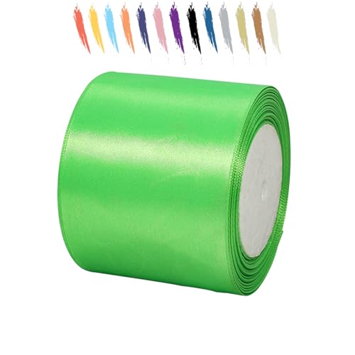 Fruchtgrün 75mm Satinband 23 Meter, Polyesterband, verschönern Sie Ihre Bastelarbeiten und Feiern, ideal für Geschenkverpackungen, Dekorationen, Hochzeitsautoband, Bänder zum Basteln Fruchtgrün 75mm Satinband 23 Meter, Polyesterband, verschönern Sie Ihre Bastelarbeiten und Feiern, ideal für Geschenkverpackungen, Dekorationen, Hochzeitsautoband, Bänder zum Basteln von MORAINJAY