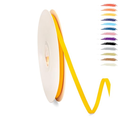 Golden 6mm Satinband 95 Meter, Polyesterband, verschönern Sie Ihre Bastelarbeiten und Feiern, ideal für Geschenkverpackungen, Dekorationen, Hochzeitsautoband, Bänder zum Basteln Golden 6mm Satinband 95 Meter, Polyesterband, verschönern Sie Ihre Bastelarbeiten und Feiern, ideal für Geschenkverpackungen, Dekorationen, Hochzeitsautoband, Bänder zum Basteln von MORAINJAY