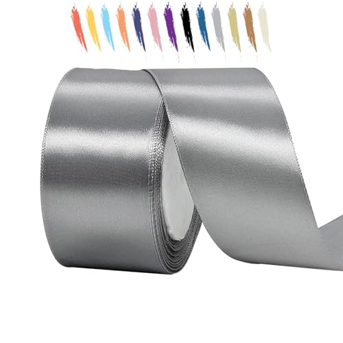 Grau 50mm Satinband 23 Meter, Polyesterband, verschönern Sie Ihre Bastelarbeiten und Feiern, ideal für Geschenkverpackungen, Dekorationen, Hochzeitsautoband, Bänder zum Basteln Grau 50mm Satinband 23 Meter, Polyesterband, verschönern Sie Ihre Bastelarbeiten und Feiern, ideal für Geschenkverpackungen, Dekorationen, Hochzeitsautoband, Bänder zum Basteln von MORAINJAY