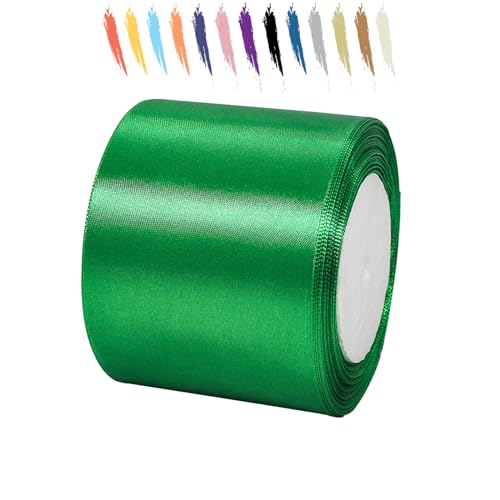 Grün 75mm Satinband 23 Meter, Polyesterband, verschönern Sie Ihre Bastelarbeiten und Feiern, ideal für Geschenkverpackungen, Dekorationen, Hochzeitsautoband, Bänder zum Basteln Grün 75mm Satinband 23 Meter, Polyesterband, verschönern Sie Ihre Bastelarbeiten und Feiern, ideal für Geschenkverpackungen, Dekorationen, Hochzeitsautoband, Bänder zum Basteln von MORAINJAY