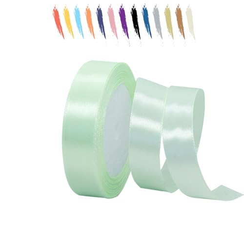 Hellgrün 20mm Satinband 23 Meter, Polyesterband, verschönern Sie Ihre Bastelarbeiten und Feiern, ideal für Geschenkverpackungen, Dekorationen, Hochzeitsautoband, Bänder zum Basteln Hellgrün 20mm Satinband 23 Meter, Polyesterband, verschönern Sie Ihre Bastelarbeiten und Feiern, ideal für Geschenkverpackungen, Dekorationen, Hochzeitsautoband, Bänder zum Basteln von MORAINJAY
