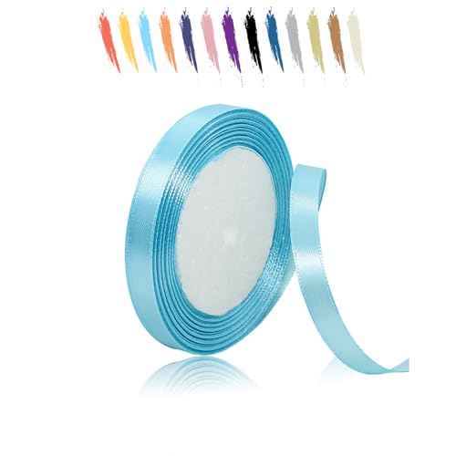 Himmelblau 10mm Satinband 23 Meter, Polyesterband, verschönern Sie Ihre Bastelarbeiten und Feiern, ideal für Geschenkverpackungen, Dekorationen, Hochzeitsautoband, Bänder zum Basteln Himmelblau 10mm Satinband 23 Meter, Polyesterband, verschönern Sie Ihre Bastelarbeiten und Feiern, ideal für Geschenkverpackungen, Dekorationen, Hochzeitsautoband, Bänder zum Basteln von MORAINJAY