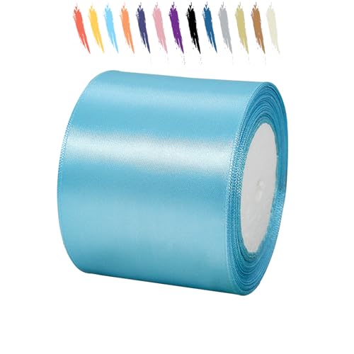 Himmelblau 75mm Satinband 23 Meter, Polyesterband, verschönern Sie Ihre Bastelarbeiten und Feiern, ideal für Geschenkverpackungen, Dekorationen, Hochzeitsautoband, Bänder zum Basteln Himmelblau 75mm Satinband 23 Meter, Polyesterband, verschönern Sie Ihre Bastelarbeiten und Feiern, ideal für Geschenkverpackungen, Dekorationen, Hochzeitsautoband, Bänder zum Basteln von MORAINJAY