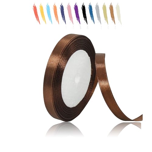 Kaffee 10mm Satinband 23 Meter, Polyesterband, verschönern Sie Ihre Bastelarbeiten und Feiern, ideal für Geschenkverpackungen, Dekorationen, Hochzeitsautoband, Bänder zum Basteln Kaffee 10mm Satinband 23 Meter, Polyesterband, verschönern Sie Ihre Bastelarbeiten und Feiern, ideal für Geschenkverpackungen, Dekorationen, Hochzeitsautoband, Bänder zum Basteln von MORAINJAY