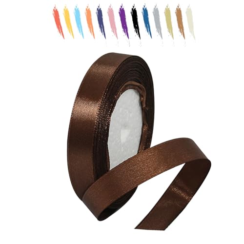 Kaffee 15mm Satinband 23 Meter, Polyesterband, verschönern Sie Ihre Bastelarbeiten und Feiern, ideal für Geschenkverpackungen, Dekorationen, Hochzeitsautoband, Bänder zum Basteln Kaffee 15mm Satinband 23 Meter, Polyesterband, verschönern Sie Ihre Bastelarbeiten und Feiern, ideal für Geschenkverpackungen, Dekorationen, Hochzeitsautoband, Bänder zum Basteln von MORAINJAY