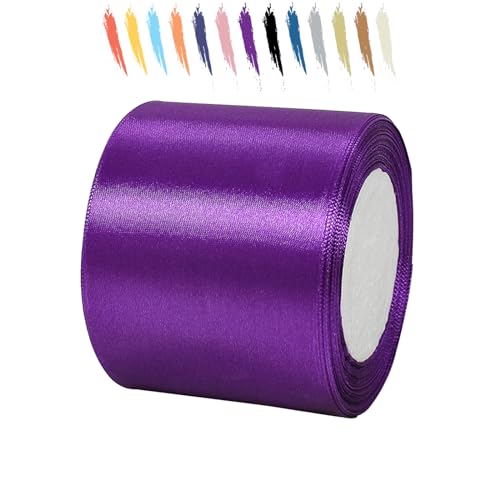 Lila 75mm Satinband 23 Meter, Polyesterband, verschönern Sie Ihre Bastelarbeiten und Feiern, ideal für Geschenkverpackungen, Dekorationen, Hochzeitsautoband, Bänder zum Basteln Lila 75mm Satinband 23 Meter, Polyesterband, verschönern Sie Ihre Bastelarbeiten und Feiern, ideal für Geschenkverpackungen, Dekorationen, Hochzeitsautoband, Bänder zum Basteln von MORAINJAY