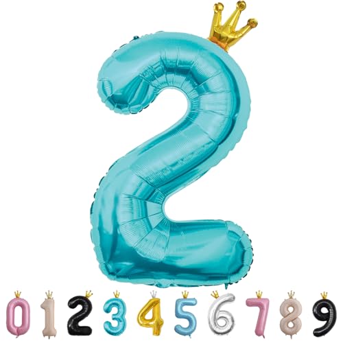 Luftballon Zahl 2 Babyblau, 101cm Riesen Zahlenballon Nummer 0 1 2 3 4 5 6 7 8 9 10 16 18 21 30 40 50 60 70 80 90 100, 40" Groß Folienballons für Hochzeit Jubiläum, Geburtstagsballons Party Dekoration Luftballon Zahl 2 Babyblau, 101cm Riesen Zahlenballon Nummer 0 1 2 3 4 5 6 7 8 9 10 16 18 21 30 40 50 60 70 80 90 100, 40" Groß Folienballons für Hochzeit Jubiläum, Geburtstagsballons Party Dekoration von MORAINJAY