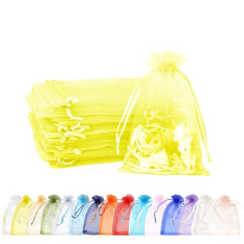 MORAINJAY 100 Stück Gelb Organzasäckchen,10x15cm Geschenkbeutel Organzabeutel Organza Beutelchen mit Kordelzug Sie als Hochzeit Bonbonsbeutel,Schmuckbeutel,Weihnachtsgeschenke,Geburtstag Party MORAINJAY 100 Stück Gelb Organzasäckchen,10x15cm Geschenkbeutel Organzabeutel Organza Beutelchen mit Kordelzug Sie als Hochzeit Bonbonsbeutel,Schmuckbeutel,Weihnachtsgeschenke,Geburtstag Party von MORAINJAY
