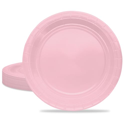 MORAINJAY 16 Stück Rosa Partyteller,7 Zoll Pappteller für Geburtstag,18CM Rund Dessertteller Rosa Partygeschirr,Tisch Dekorationen Partygeschirr für Hochzeit Garten Geburtstag Party MORAINJAY 16 Stück Rosa Partyteller,7 Zoll Pappteller für Geburtstag,18CM Rund Dessertteller Rosa Partygeschirr,Tisch Dekorationen Partygeschirr für Hochzeit Garten Geburtstag Party von MORAINJAY