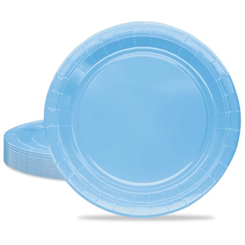 MORAINJAY 16 Stück Seeblau Partyteller,7 Zoll Pappteller für Geburtstag,18CM Rund Dessertteller Seeblau Partygeschirr,Tisch Dekorationen Partygeschirr für Hochzeit Garten Geburtstag Party MORAINJAY 16 Stück Seeblau Partyteller,7 Zoll Pappteller für Geburtstag,18CM Rund Dessertteller Seeblau Partygeschirr,Tisch Dekorationen Partygeschirr für Hochzeit Garten Geburtstag Party von MORAINJAY
