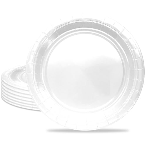 MORAINJAY 16 Stück Weiß Partyteller,7 Zoll Pappteller für Geburtstag,18CM Rund Dessertteller Weiß Partygeschirr,Tisch Dekorationen Partygeschirr für Hochzeit Garten Geburtstag Party MORAINJAY 16 Stück Weiß Partyteller,7 Zoll Pappteller für Geburtstag,18CM Rund Dessertteller Weiß Partygeschirr,Tisch Dekorationen Partygeschirr für Hochzeit Garten Geburtstag Party von MORAINJAY