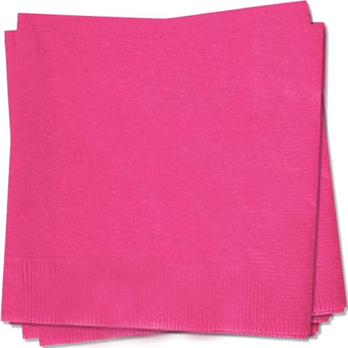 MORAINJAY 20 Stück Rosenrot Servietten,33x33cm Papierservietten Napkins,Cocktailservietten,Rosenrot Tischdeko Hochzeit Papierserviette für Hochzeit Abendessen Geburtstag Brautjubiläum Party von MORAINJAY