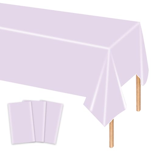 MORAINJAY 3 Stück Hellviolette Plastik Tischdecken, 137x274 cm Rechteckige Geburtstag Tischdecke für Party, Feier und Festliche Anlässe, Einweg Tischdecke, Tischdeko, Party Dekoration MORAINJAY 3 Stück Hellviolette Plastik Tischdecken, 137x274 cm Rechteckige Geburtstag Tischdecke für Party, Feier und Festliche Anlässe, Einweg Tischdecke, Tischdeko, Party Dekoration von MORAINJAY
