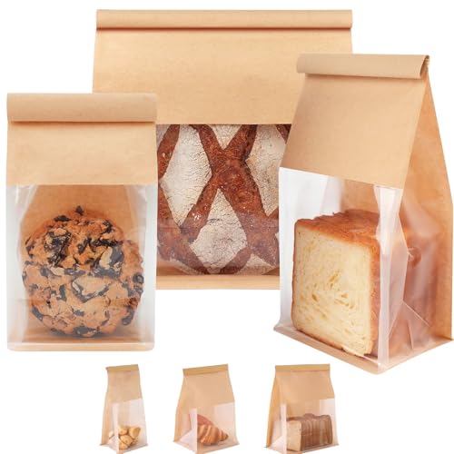 MORAINJAY 30 Stück Kraftpapier Brotbeutel mit Fenster Zinnverschluss, 13x28cm Toast Verpackung Taschen Braun Butterbrottüten Papiertüten Bäcker Bäckertüten für Brot Keks SüßIgkeiten Hausgemachtes Brot MORAINJAY 30 Stück Kraftpapier Brotbeutel mit Fenster Zinnverschluss, 13x28cm Toast Verpackung Taschen Braun Butterbrottüten Papiertüten Bäcker Bäckertüten für Brot Keks SüßIgkeiten Hausgemachtes Brot von MORAINJAY