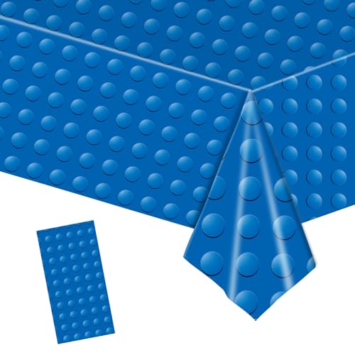 MORAINJAY Blau Bausteine Tischdecke Partyzubehör Geburtstagstischdecke, 137 x 274 cm Tischdecke Rechteckige Block Geburtstagstischdecke aus Kunststoff Mehrfarbige Spielzeugsteine für Kinder MORAINJAY Blau Bausteine Tischdecke Partyzubehör Geburtstagstischdecke, 137 x 274 cm Tischdecke Rechteckige Block Geburtstagstischdecke aus Kunststoff Mehrfarbige Spielzeugsteine für Kinder von MORAINJAY
