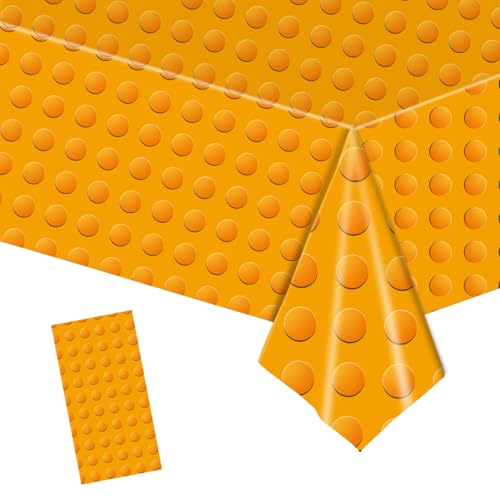 MORAINJAY Orange Bausteine Tischdecke Partyzubehör Geburtstagstischdecke, 137 x 274 cm Tischdecke Rechteckige Block Geburtstagstischdecke aus Kunststoff Mehrfarbige Spielzeugsteine für Kinder MORAINJAY Orange Bausteine Tischdecke Partyzubehör Geburtstagstischdecke, 137 x 274 cm Tischdecke Rechteckige Block Geburtstagstischdecke aus Kunststoff Mehrfarbige Spielzeugsteine für Kinder von MORAINJAY
